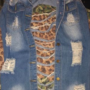 Ripped Jean Vest